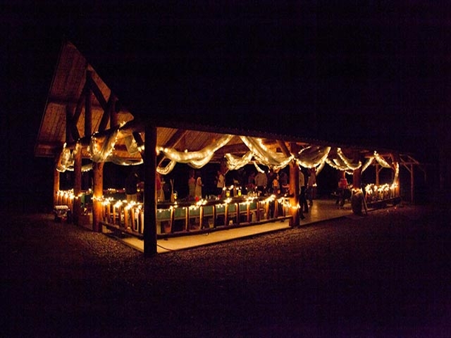 paicnic pavilion at night