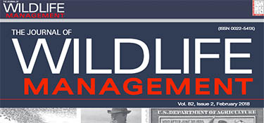 Journal of Wildlife Management Feb. 2018 cover